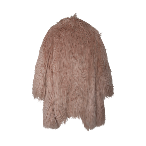 BCBGMAXAZRIA Light Pink Faux Fur Coat