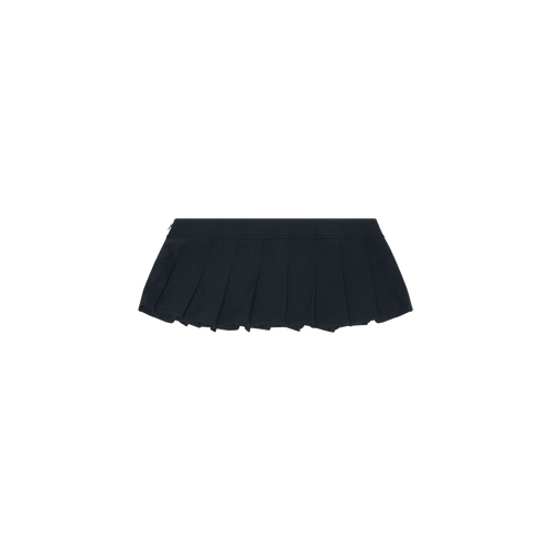 Miaou Black Pleated Mini Skirt