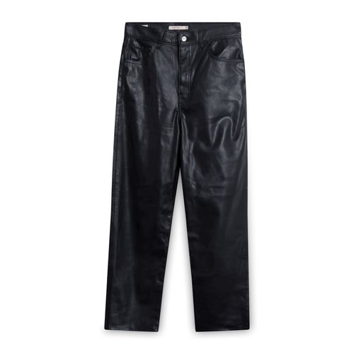 Levi's Women's Faux Leather Rib Cage Straight Pants