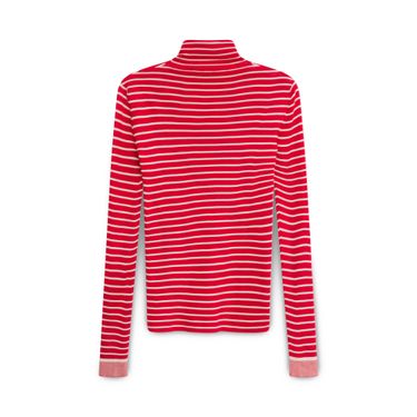 Balenciaga Paris Striped Turtleneck Sweater