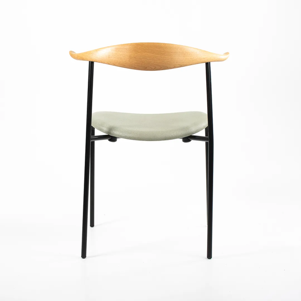 Shagreen Leather and Oak Dining Chair by Hans Wegner for Carl Hansen, 2020