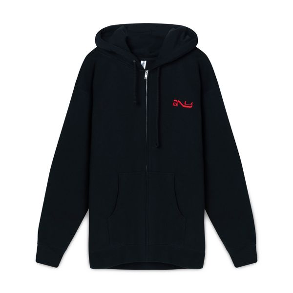 LLV Zip Hoodie in Black