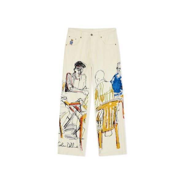 Dominos Embroidery Jeans