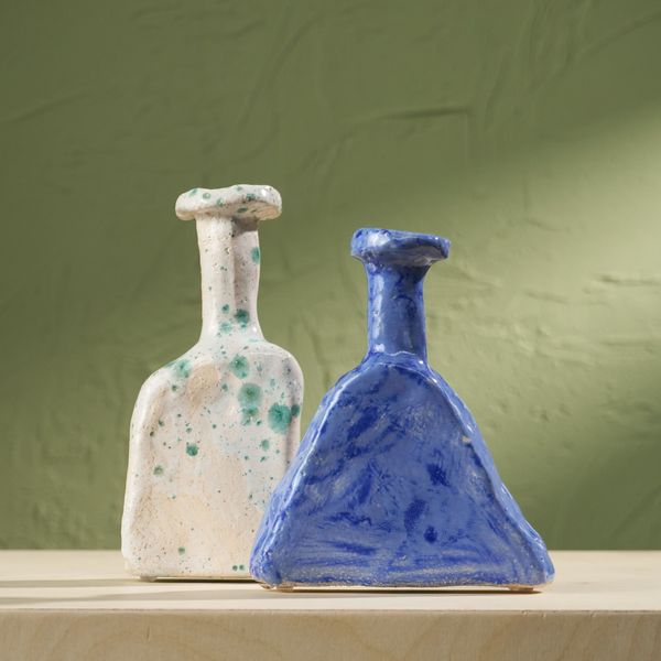 Set of two Tiny Core Vessels by Willem van Hooff, Glazed Earthenware, The Netherlands, 2020s