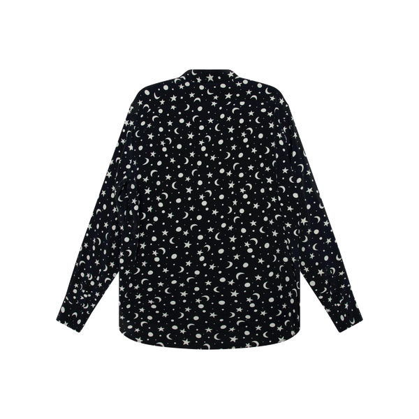 Saint Laurent Silk Galaxy Button Up 