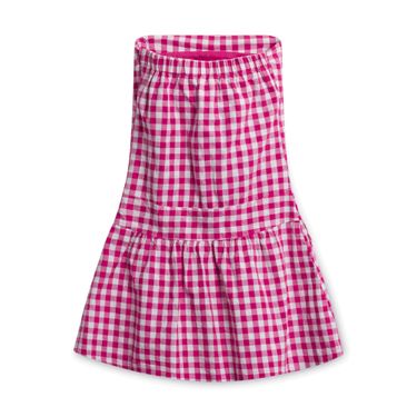 Vintage Sleeveless Pink Checkered Dress