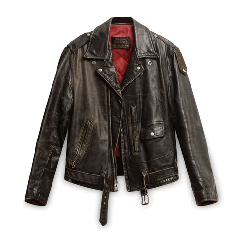 Oakbrook Sportswear Vintage Leather Moto Jacket