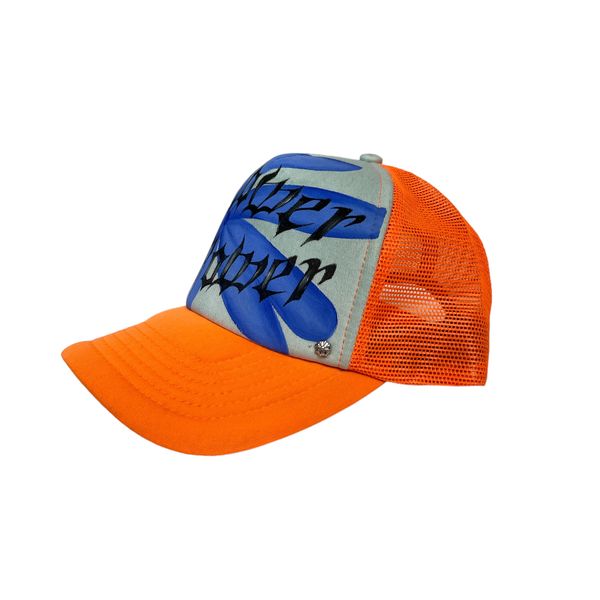 #196 Hand Painted Trucker Hat