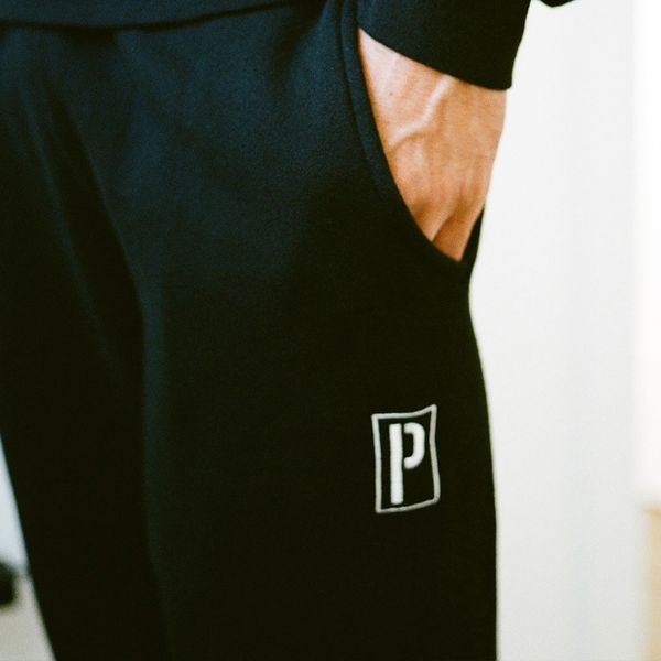 Black Stencil P Sweatpant