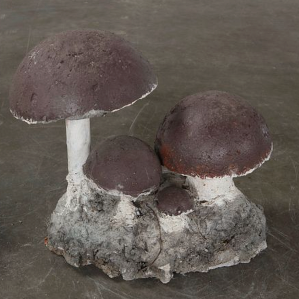 Concrete Mushroom Sculptures, France, 1950s - Brown