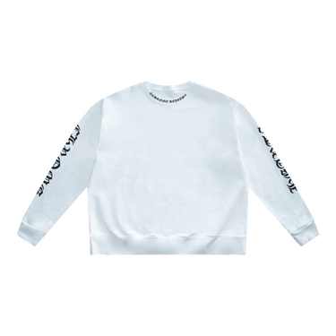 Chrome Hearts Neck Logo Crewneck Sweatshirt White