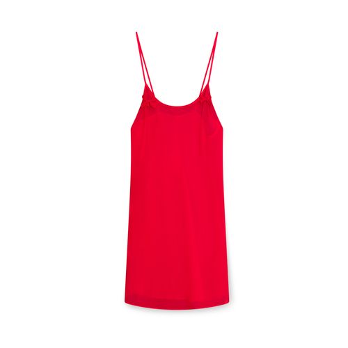 Vintage Red Sheer Slip Dress