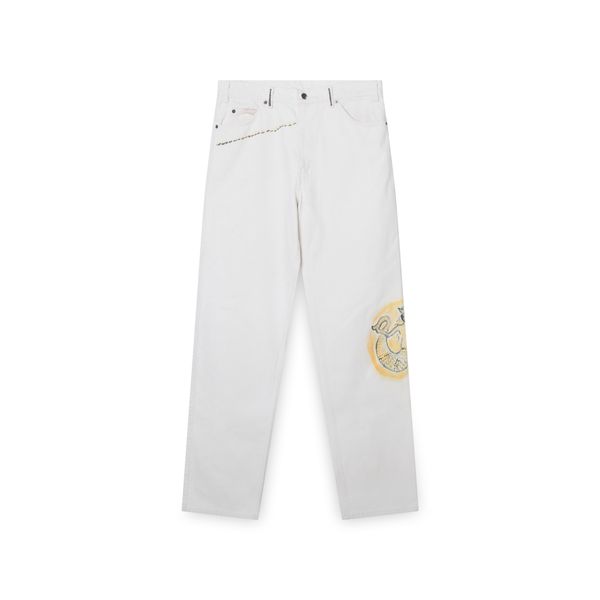 Mermaid Medallion Denim Pants