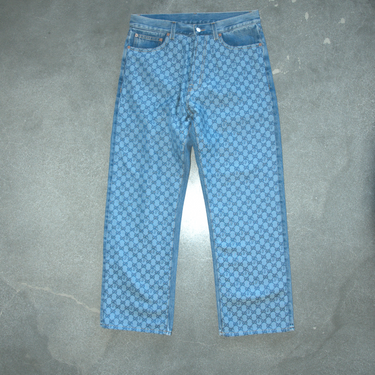 Gucci Palace GG Canvas Straight Leg Jean