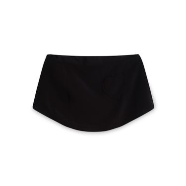Mid Rise Mini Skirt in Black