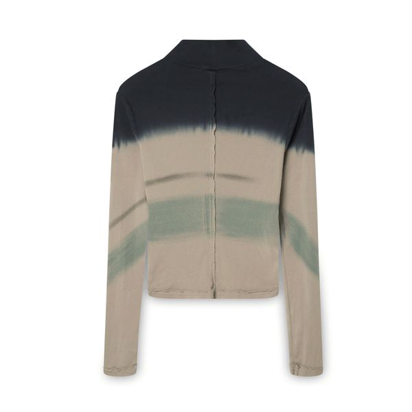 Eckhaus Latta Tie Dye Lapped Turtleneck Top