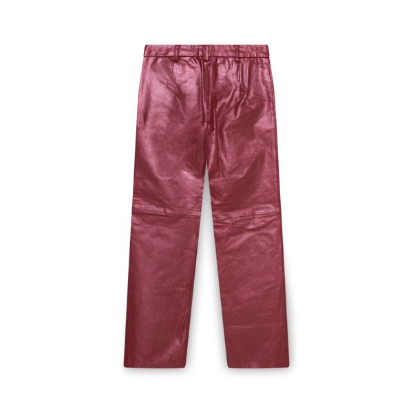 Bagatelle Red Leather Pants