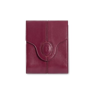 Rouje Paris Leather Crossbody with Gold Chain - Burgundy