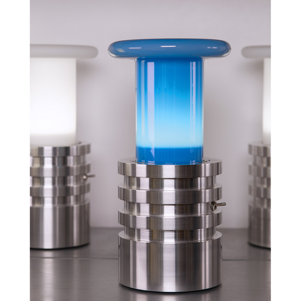 Mycelium Lamp in Glossy Blue