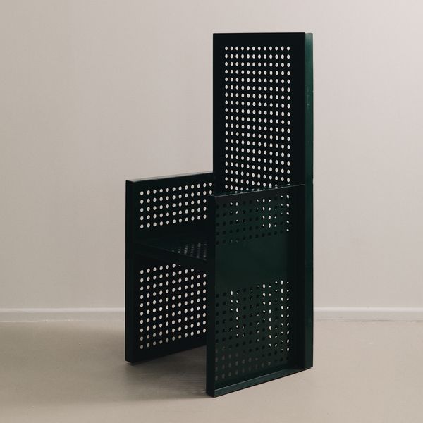 Perforated Steel Chair by Urano Palma