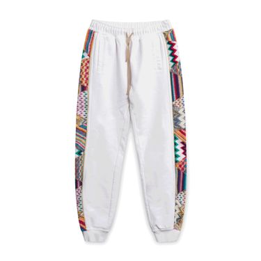Missoni/Pigalle Embroidered White Sweatpants