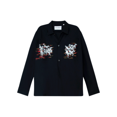 Our Legacy Rodeo Embroidered Wool Box Shirt