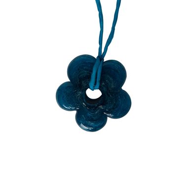 XL Flower Pendant - Turquoise / Turquoise