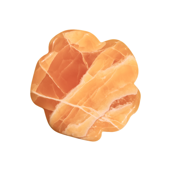 Forget-Me-Not Side Table - Honey Calcite