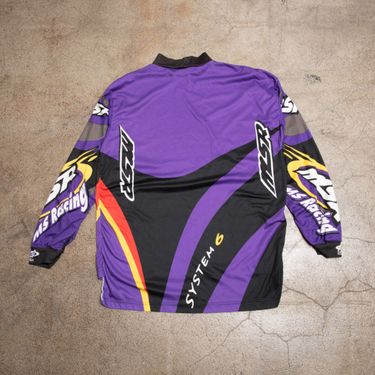Purple 'Ms Racing System 6' moto shirt