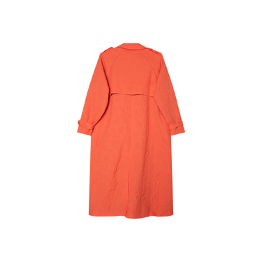 Hosbjerg Orange Floral Trench Coat