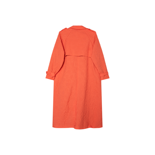 Hosbjerg Orange Floral Trench Coat