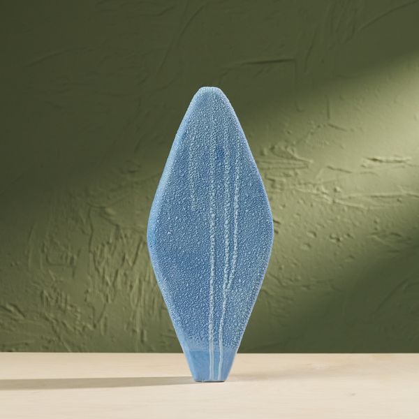 'Condensation' Series C3, Glazed Ceramic Sculpture in Blue by Eunsol Kim, The Netherlands, 2025"