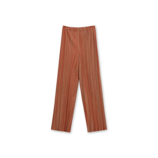 Issey Miyake Plaid Pleated Pants