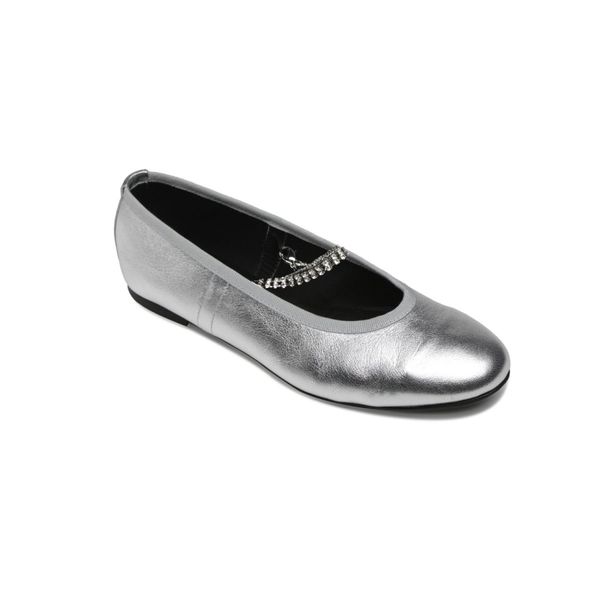 Juliette Chain in Silver Calfskin Nappa