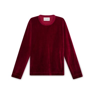 Our Legacy Ruby Red Velour Crewneck