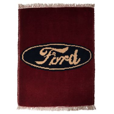 Vintage Wool Ford Rug 