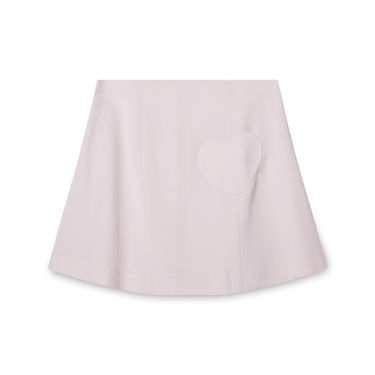 High Waist Mini Skirt in Peony Pink