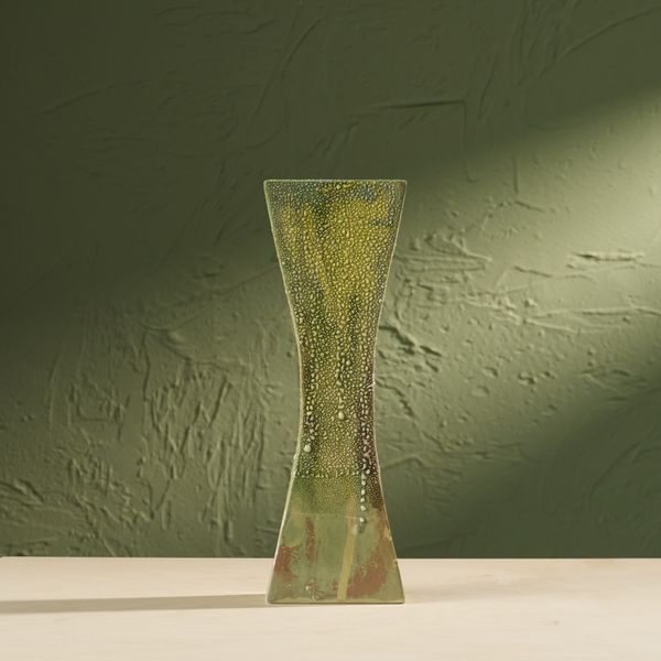 'Condensation' Series C5, Glazed Ceramic Sculpture in Green by Eunsol Kim, The Netherlands, 2025"