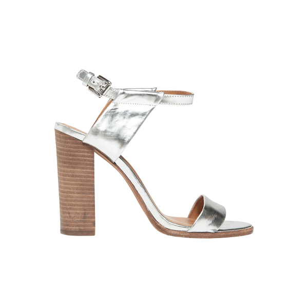 Coach Silver Block Heels