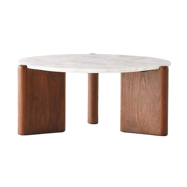 Santoro Round White Quartz Coffee Table