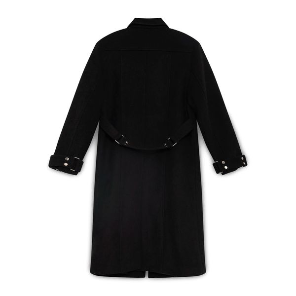 Cerric Zip Up Wool Trench Coat