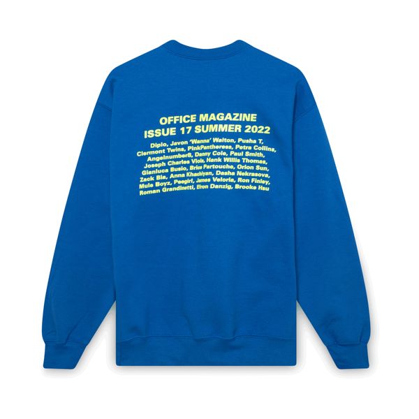 Office Magazine Issue 17 Blue Crewneck