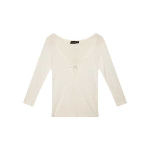 Dolce & Gabbana Cream Long Sleeve