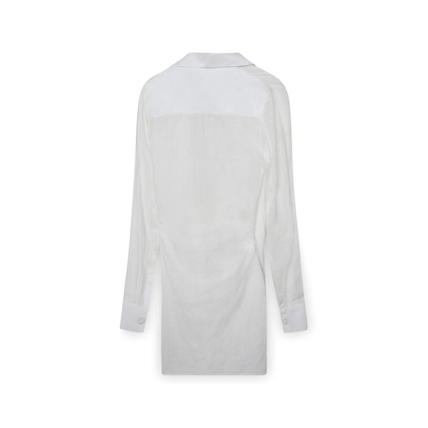 Jacquemus La Robe Bahia Gathered Minidress
