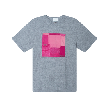 KUON x Nick Wooster Pink Patchwork Tee