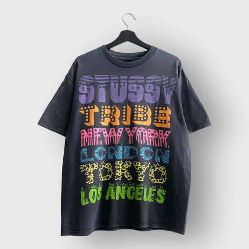 Vintage 2000s Stussy Tribe World Tour Tee