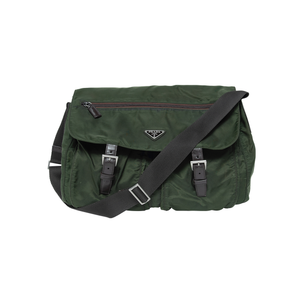 Prada Green Messenger Bag