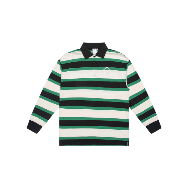 Carrots x Puma Green Striped Long Sleeve Polo