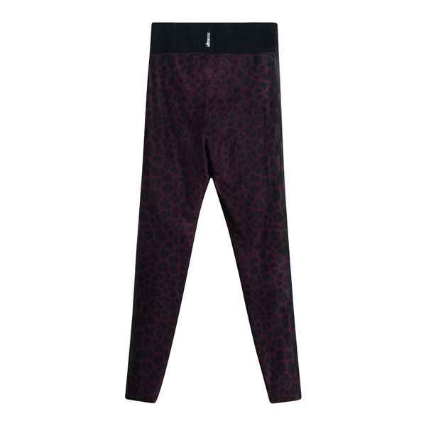 Ultracor Amina Six Stripe Leopard Legging in Garnet/Nero