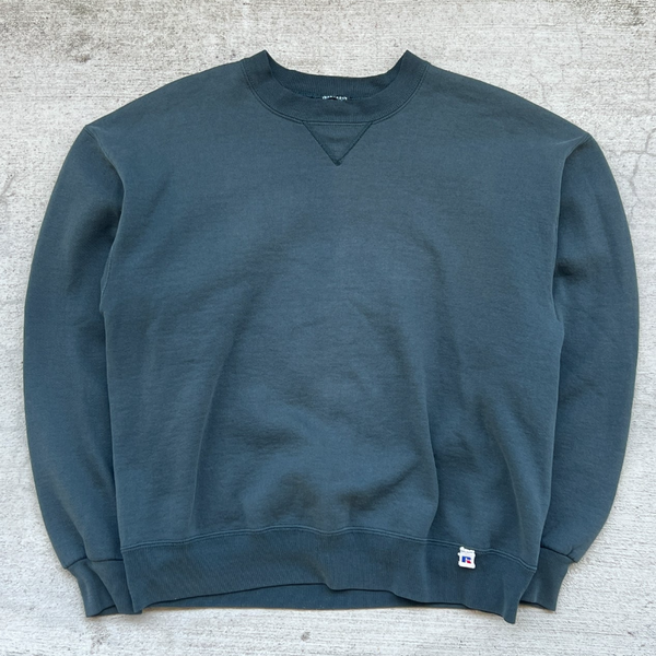 1990s Russell Athletic Sea Green Creweneck Sweatshirt